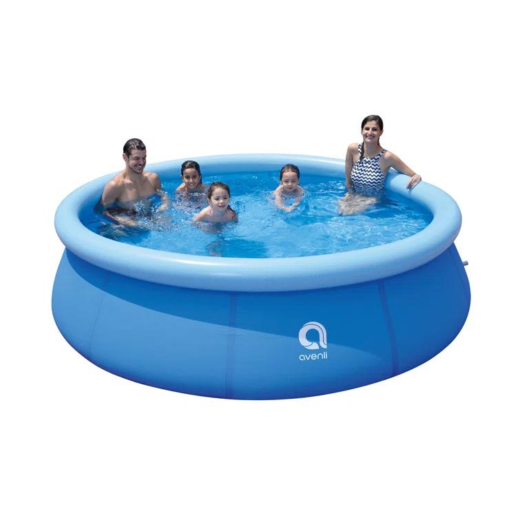 JLeisure JLeisure Prompt Set Inflatable Outdoor Backyard Swimming Pool