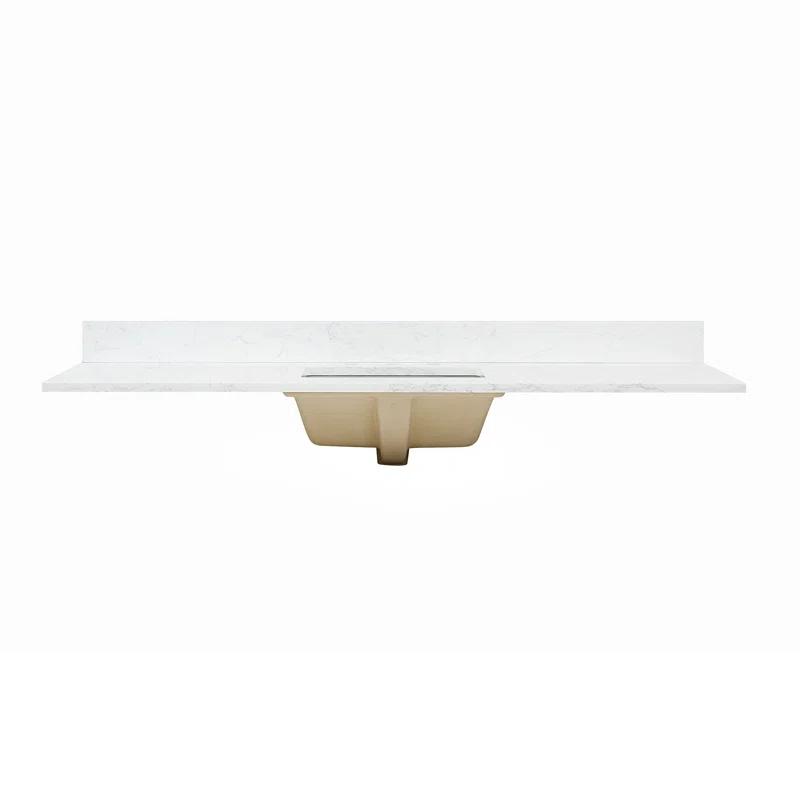 Altair Ceres 61" Engineered Stone Single Bathroom Vanity Top with Sink
