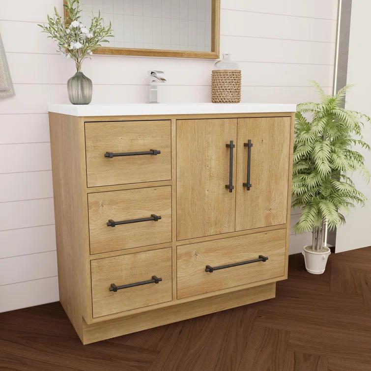 MEBO Victoria 35.4'' Single Bathroom Vanity with Acrylic Top