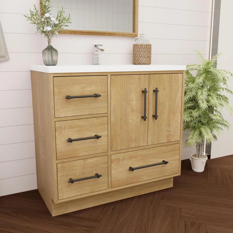MEBO Victoria 35.4'' Single Bathroom Vanity with Acrylic Top