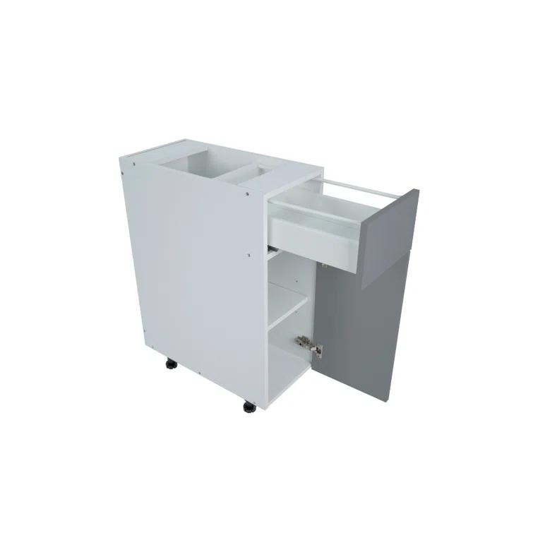 Cambridge Radiance Ready to assemble Matte Gray Base Kitchen Cabinet,1 Drawer