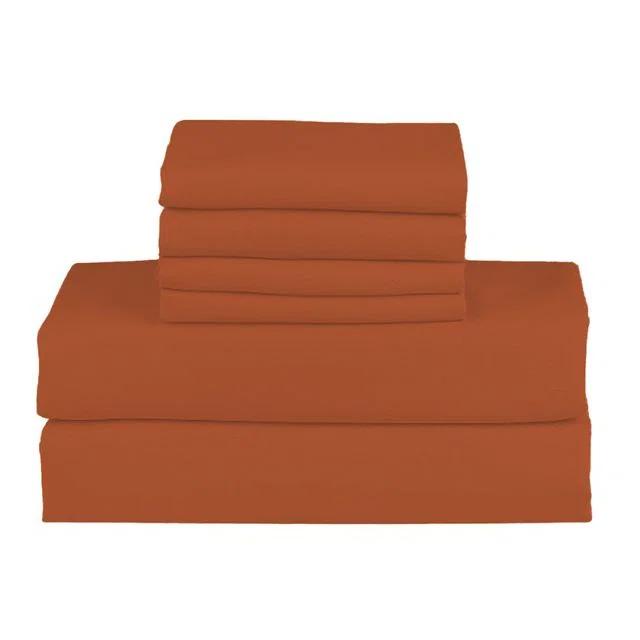 Hotel Luxurious Bamboo Blend 6-Piece Bed Sheet Set 2000 Series - 45 Colors