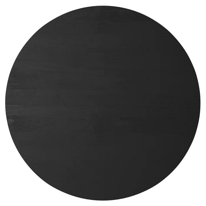 Simpli Home Millbury 36"W Solid Mango Wood Contemporary Round Drum Coffee Table, Fully Assembled