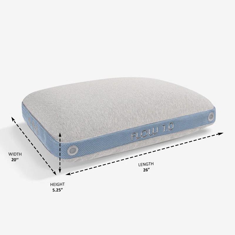 Bedgear Bedgear Flow Performance Pillow - Breathable Bed Pillow - Medium - Washable Cover