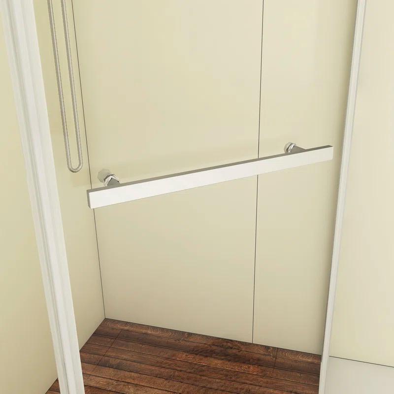 Bossicavelly 36" x 72" Neo-angle Pivot Semi Frameless Corner Shower Enclosure BOPSSD07CH