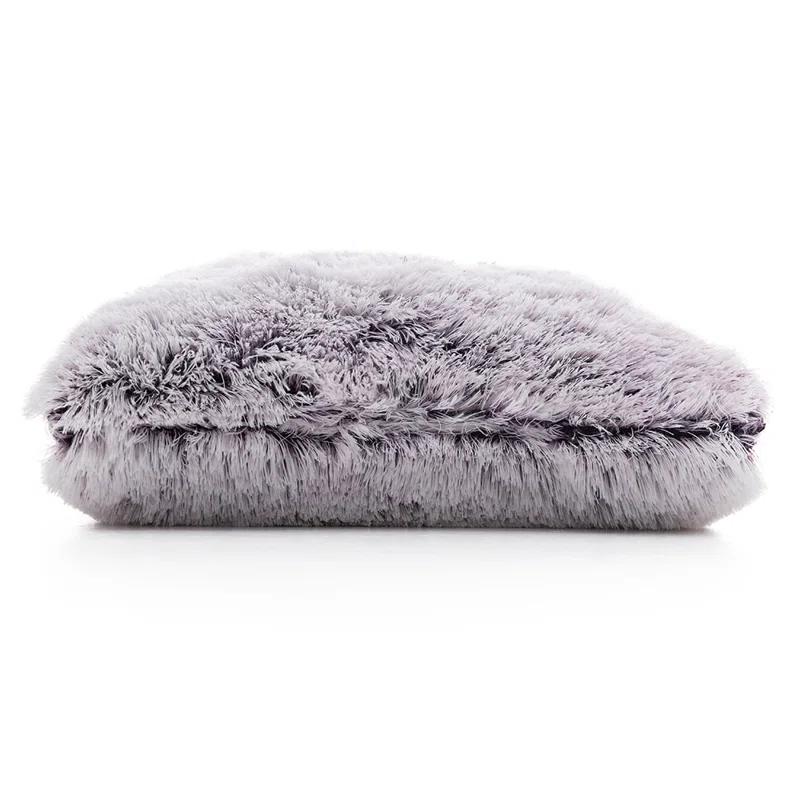 Cheer Collection Faux Fur Throw Pillow (Set of 2)