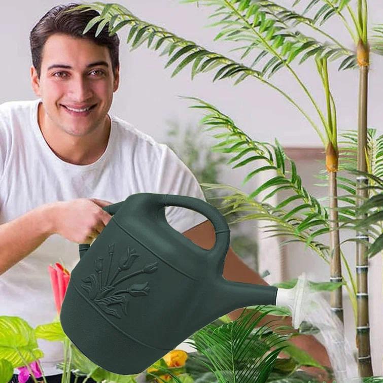 PMU PMU 2 Gallon Watering Can - Plastic Water Can with Detachable Sprinkler Head Pkg/1