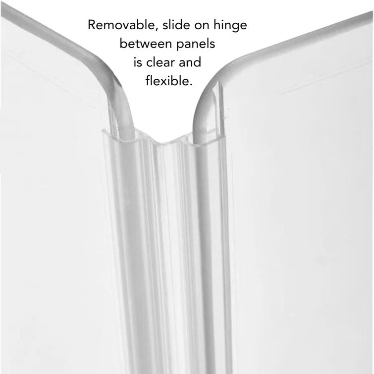 Hiddin Low Clear Freestanding Zig Zag Pet Gate