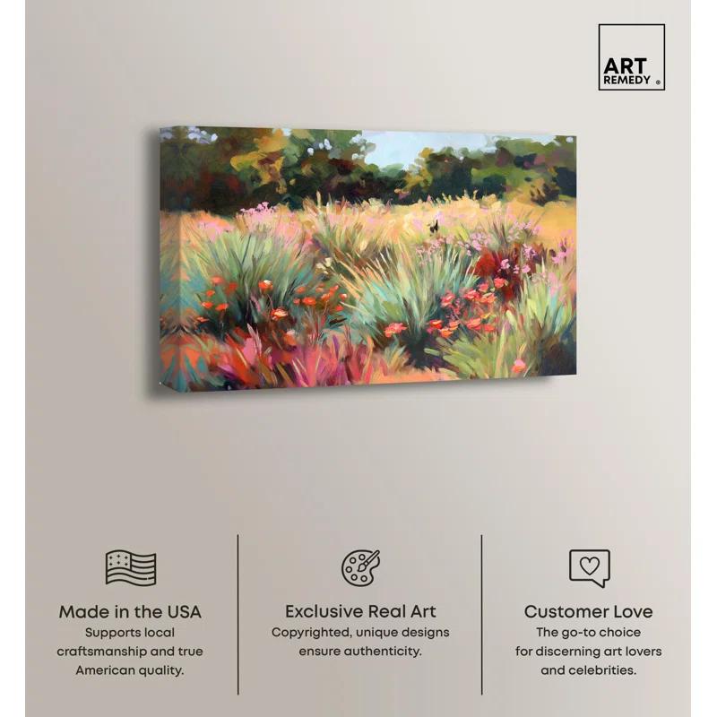 Art Remedy Rose Garden Harmony Canvas Classic Floral Art by Art Remedy