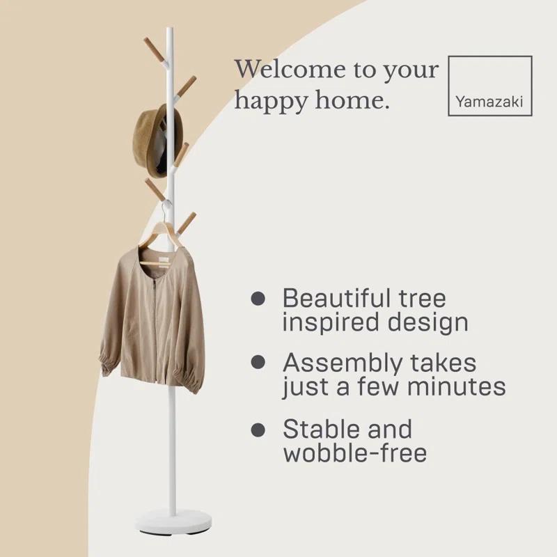 Yamazaki Home Coat Hanger, Steel, Weighted Base