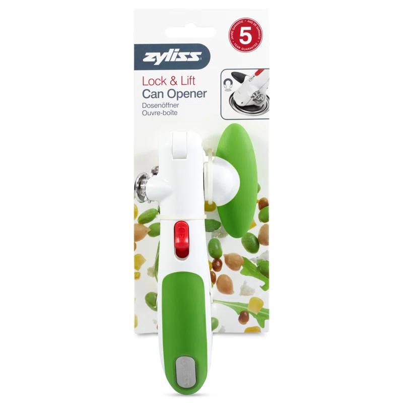 Zyliss Zyliss Lock N' Lift Can Opener with Lid Lifter Magnet, Green