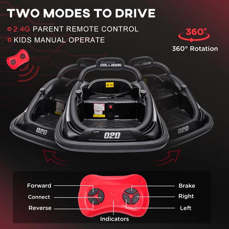 Aosom Aosom 1 Seater Go Kart with Remote Control