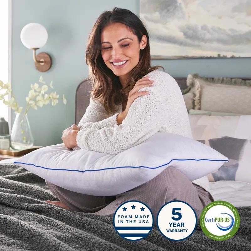 Sleep Innovations Gel Memory Foam Medium Pillow