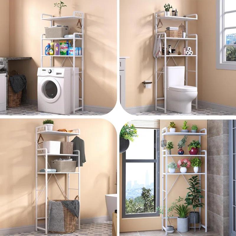 Over The Toilet Storage Rack With 3-Tier Bathroom Shelves