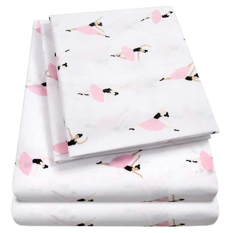Sweet Home Collection Ballerina Bed Sheet Set