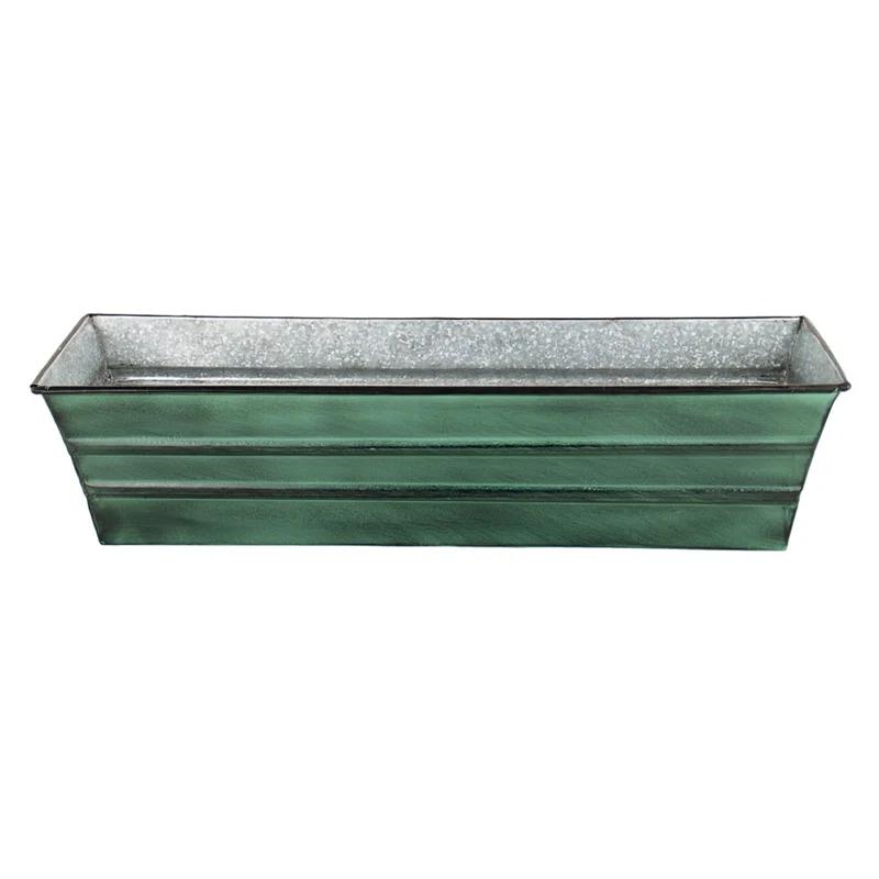 Winston Porter Dynamism Metal Window Box Planter