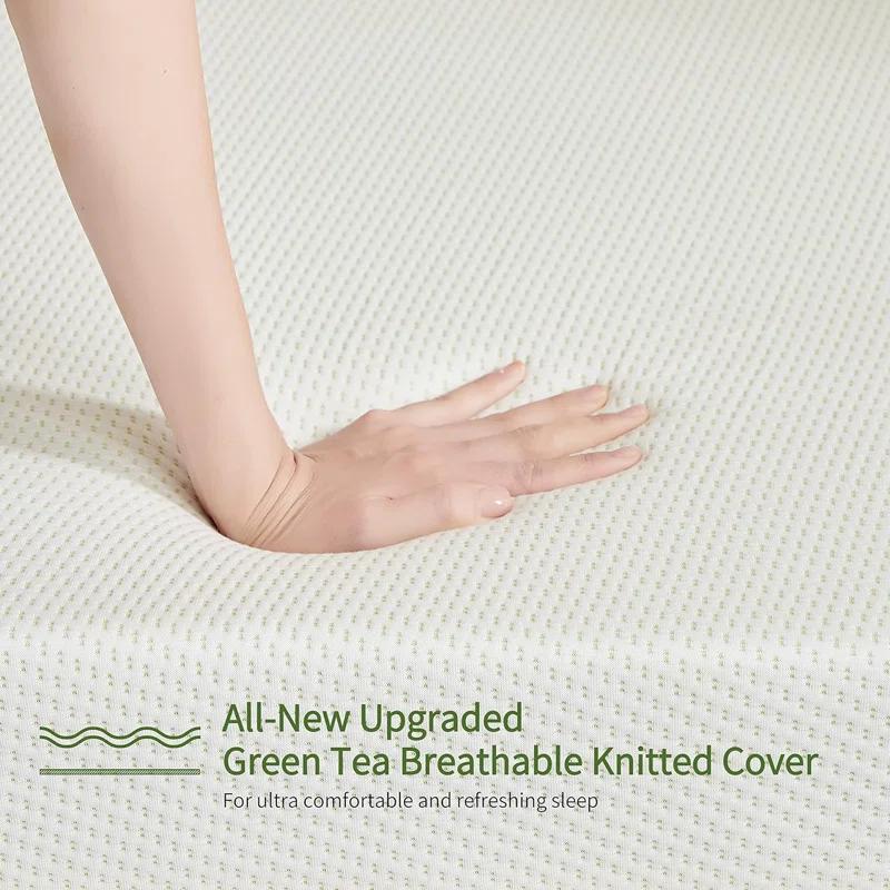 Alwyn Home Alwyn Home Green Tea Medium-Firm Gel Memory Foam Mattress