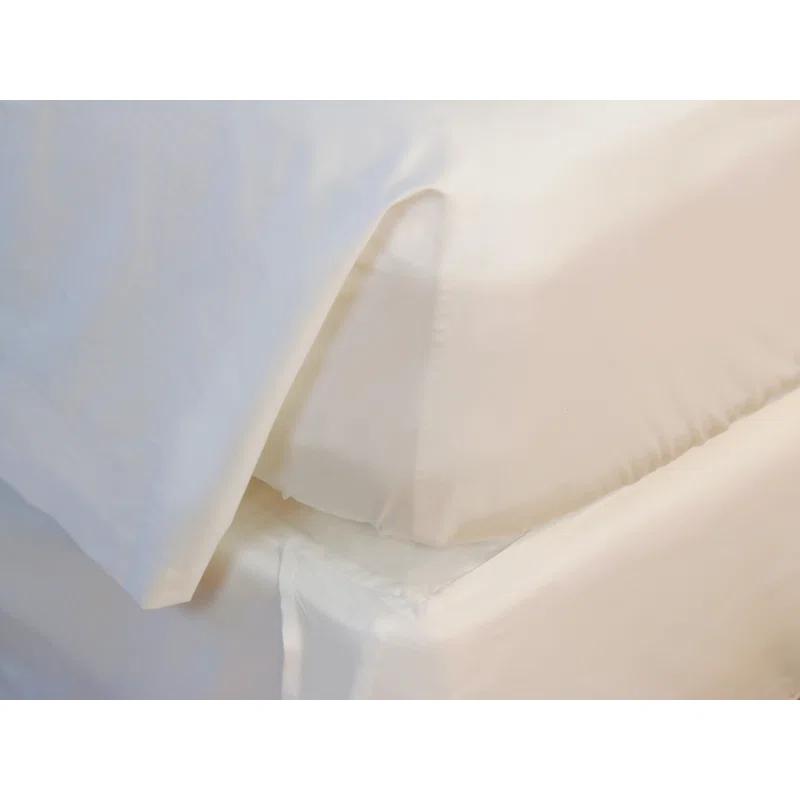 Effortless Bedding Egyptian Cotton Sateen Fitted Sheet
