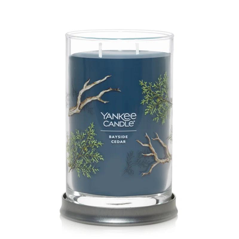 YANKEE CANDLE Signature Bayside Cedar Scented Tumbler Candle
