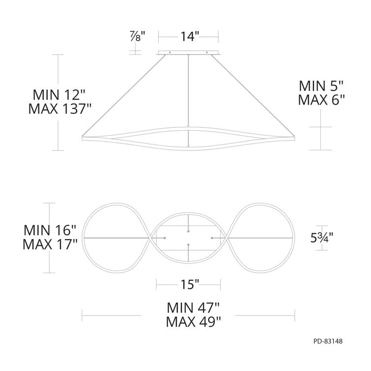 dweLED Marques 1 - Light LED Unique/Statement Pendant