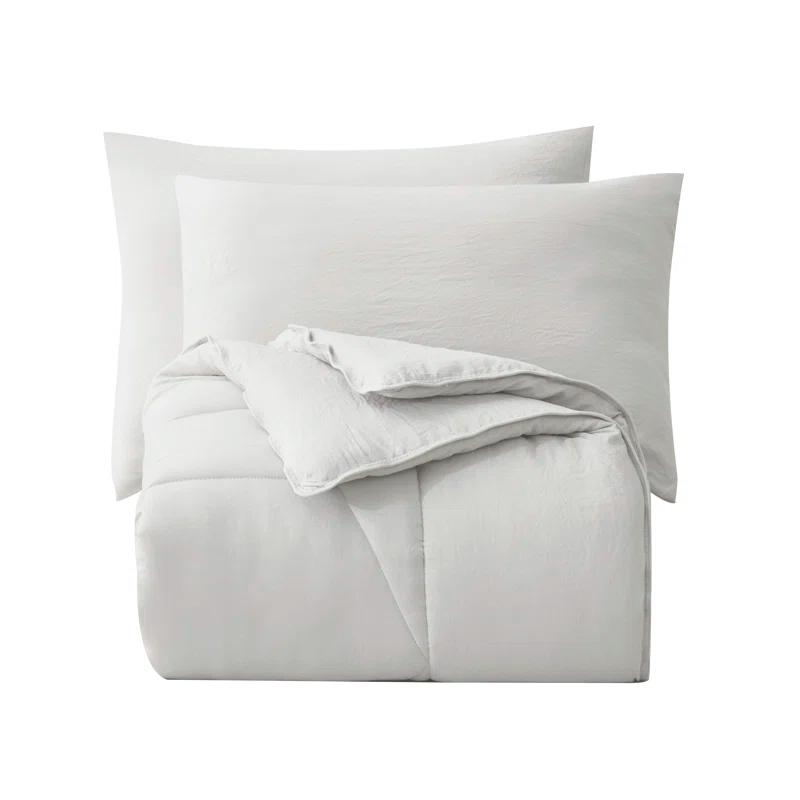 Washed Microfiber Bedding Standard Comforter Set