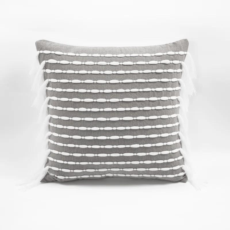 Lush Decor Cotton Striped 20'' Throw Pillow Cover
