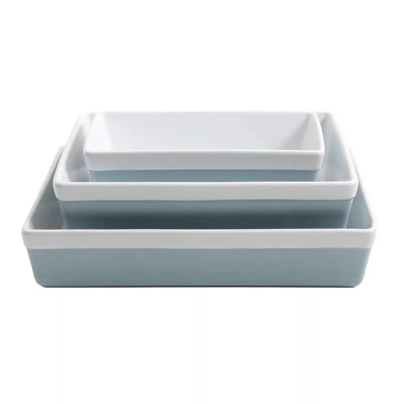 Martha Stewart Martha Stewart 3 Piece Stoneware Bakeware Set