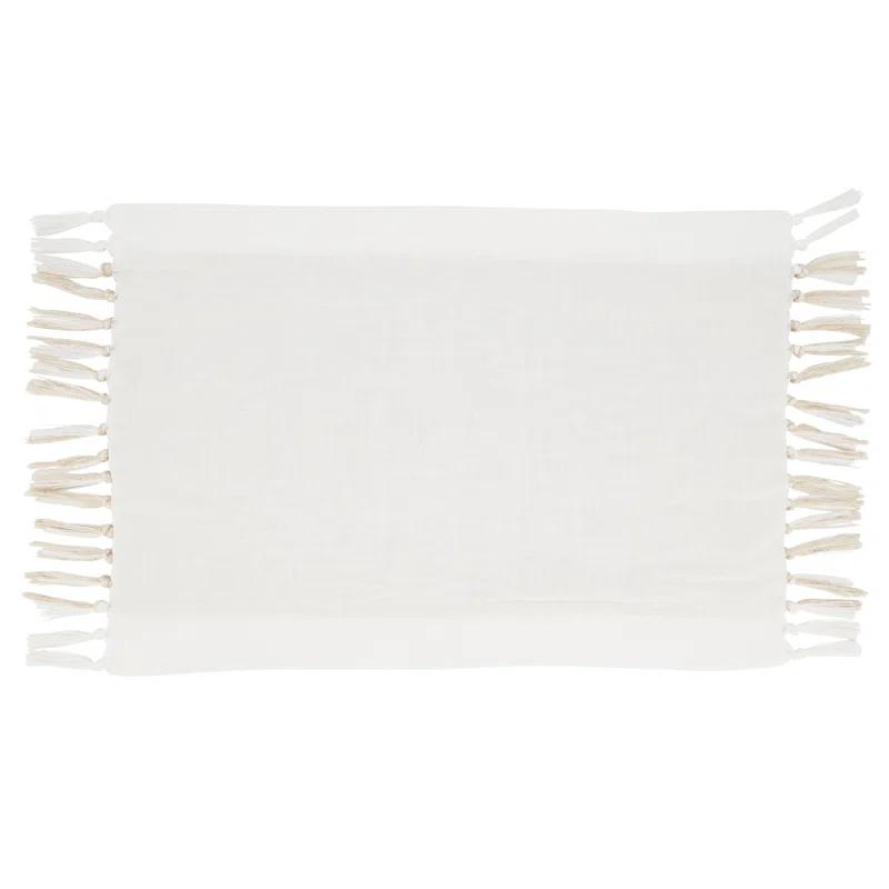 Saro Bridger Collection Polyester No Pattern Rectangle Placemat (Set of 4)