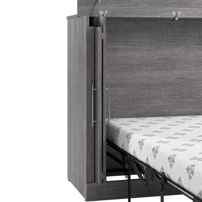 Bestar Murphy Cabinet Bed With Mattress