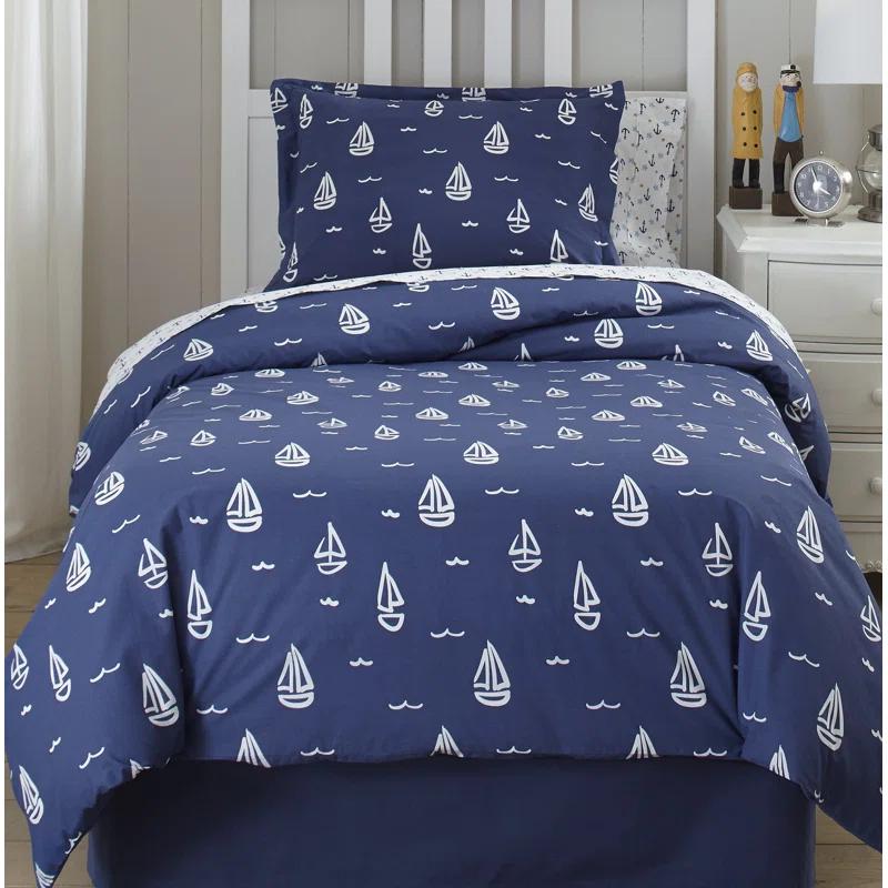 Lullaby Bedding Away At Sea Modern & Contemporary Percale Bedding Set