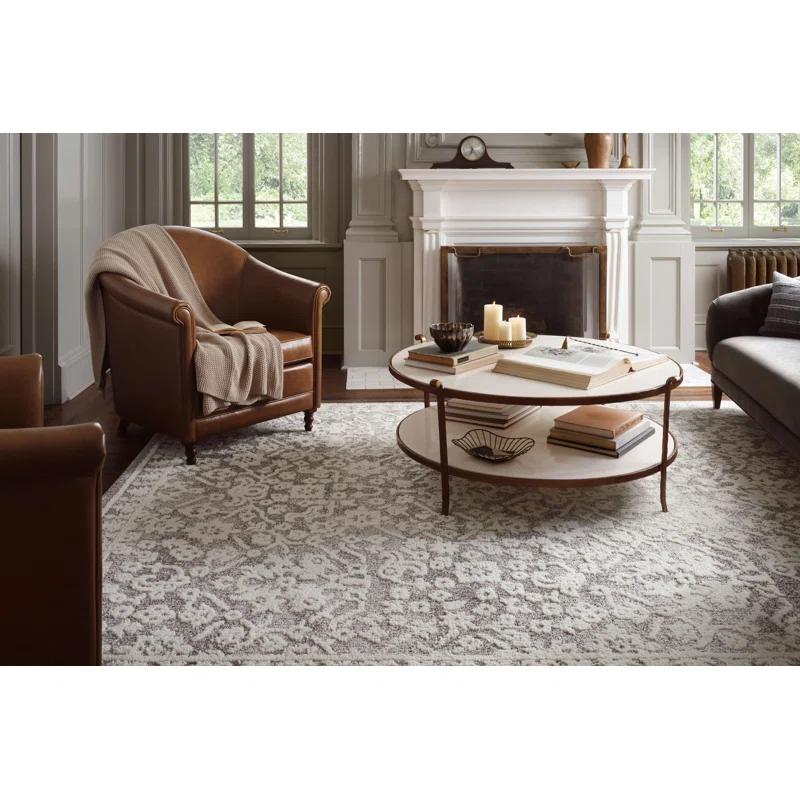 Magnolia Home by Joanna Gaines x Loloi Gigi Grey / Ivory Area Rug