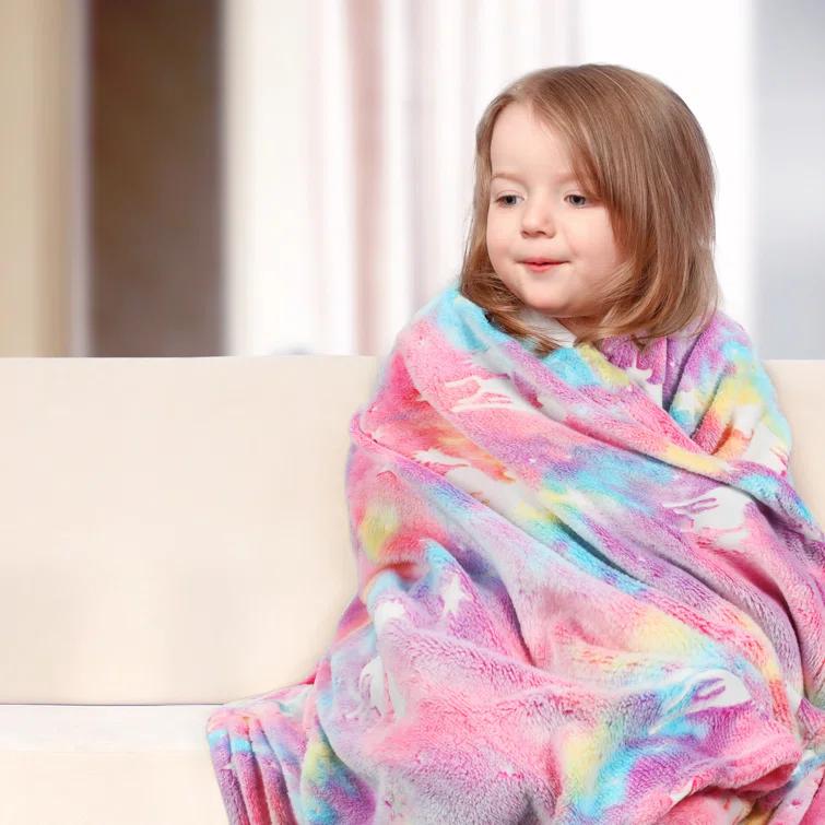 Catalonia Catalonia Glow in The Dark Throw Blanket for Kids