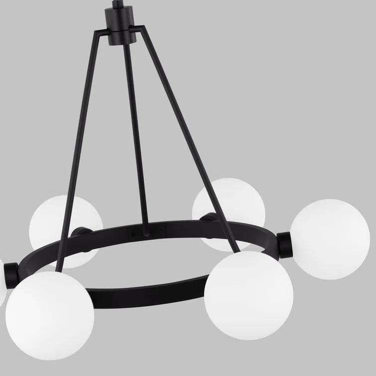 Helen 6 Light Metal Dimmable Chandelier