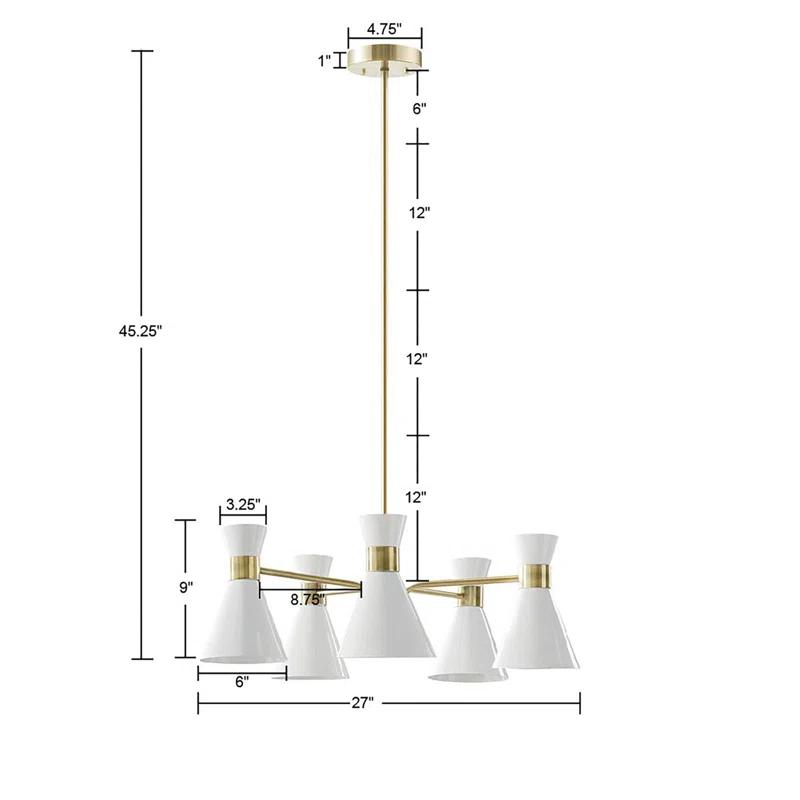 510 Design Ezra 5-Light Metal Chandelier