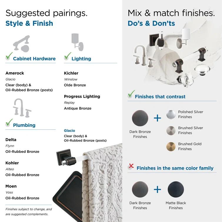 Amerock Glacio Wall Mount Toilet Paper Holder BH36061CORB