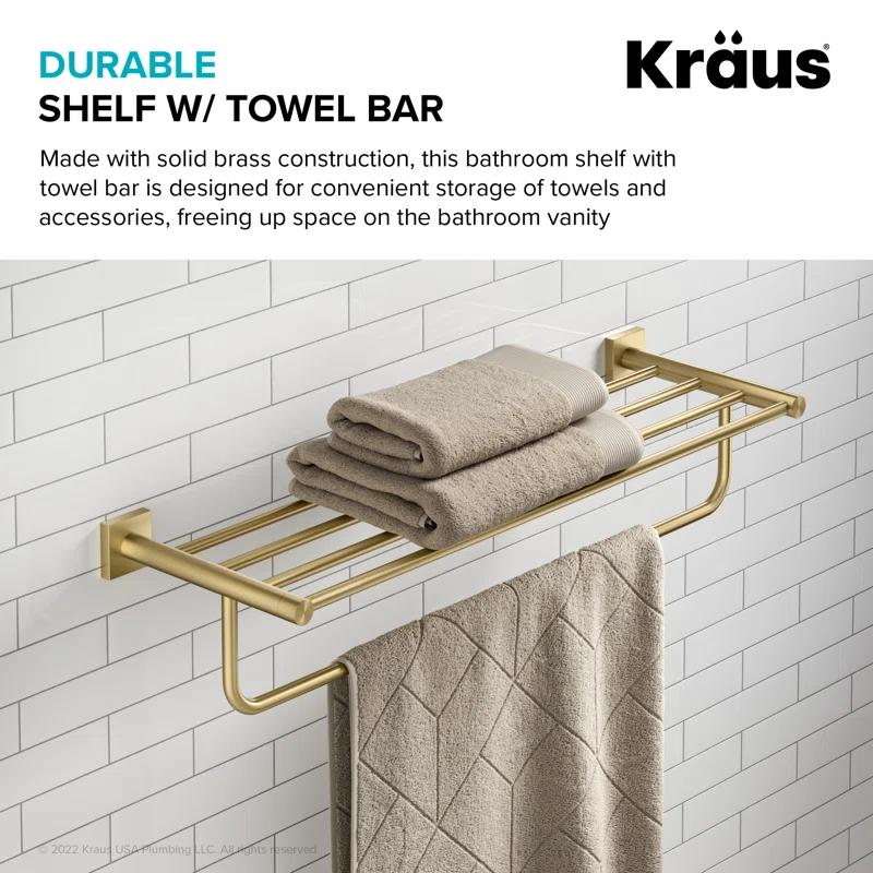 Kraus KEA-17742BG Ventus Wall Mounted Towel Rack