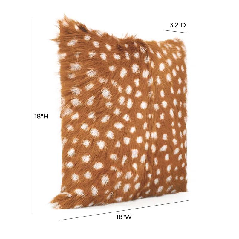 TOV Furniture Polka Dots Goatskin Throw Pillow