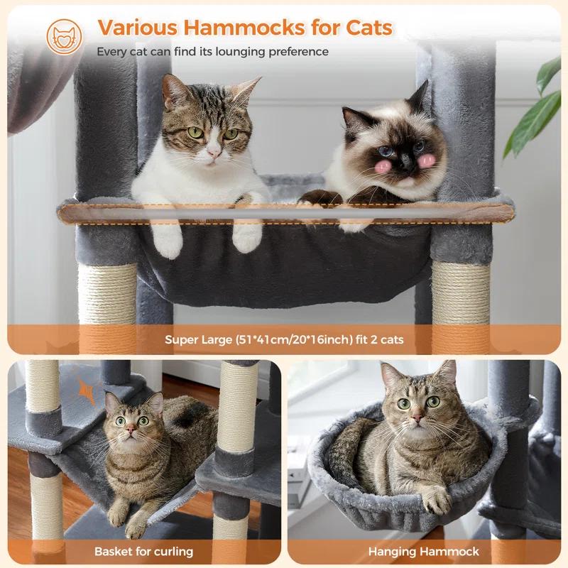 Archie & Oscar™ Indoor Cat Tower with Sisal Scratching Post