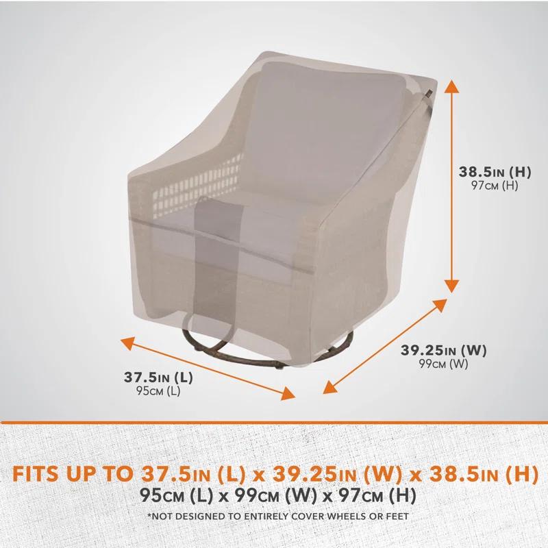 Modern Leisure Modern Leisure Monterey Patio Swivel Lounge Chair Cover, 2-Pack, 37.5"L x 39.25"W x 38.5"H, Beige (Set of 2)