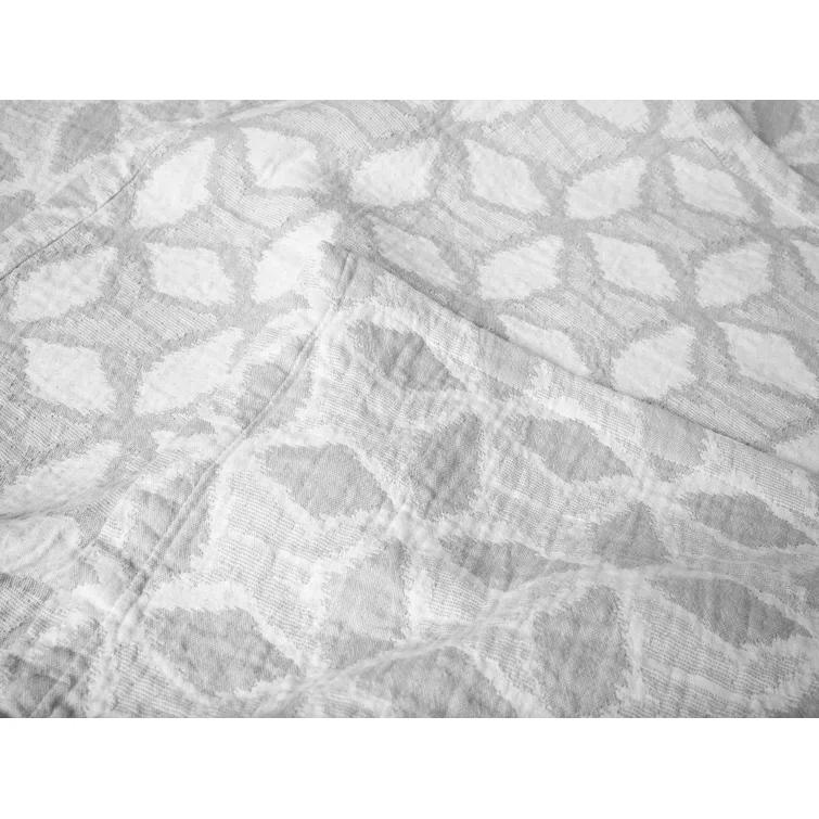 Palomar Fossil Organic Cotton Reversible Throw Blanket