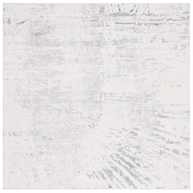 Steelside™ Wayde Abstract Gray/Beige Area Rug