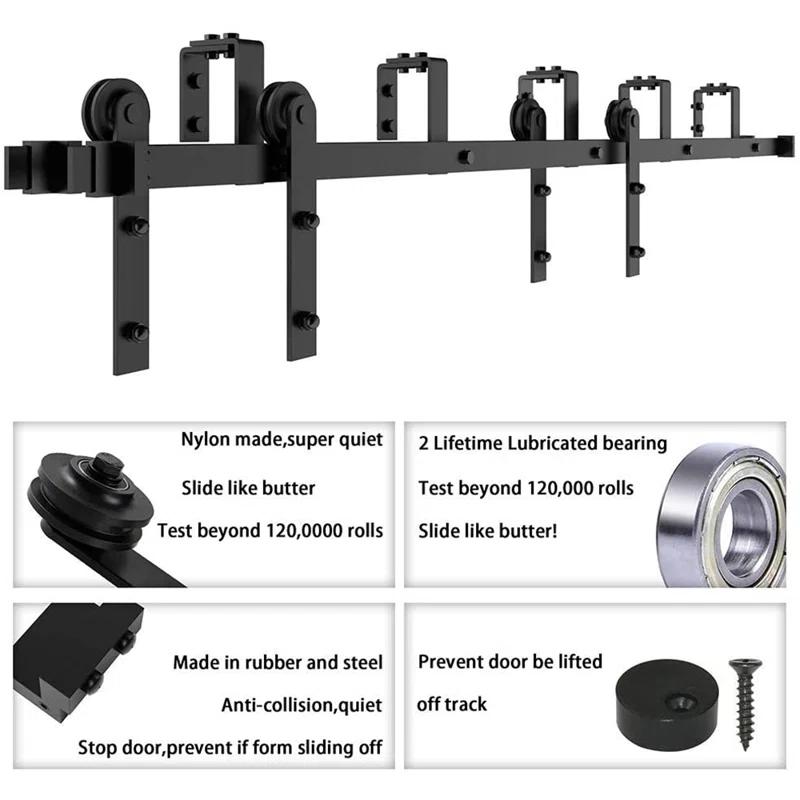 Double Bypass Barn Door Hardware Kit
