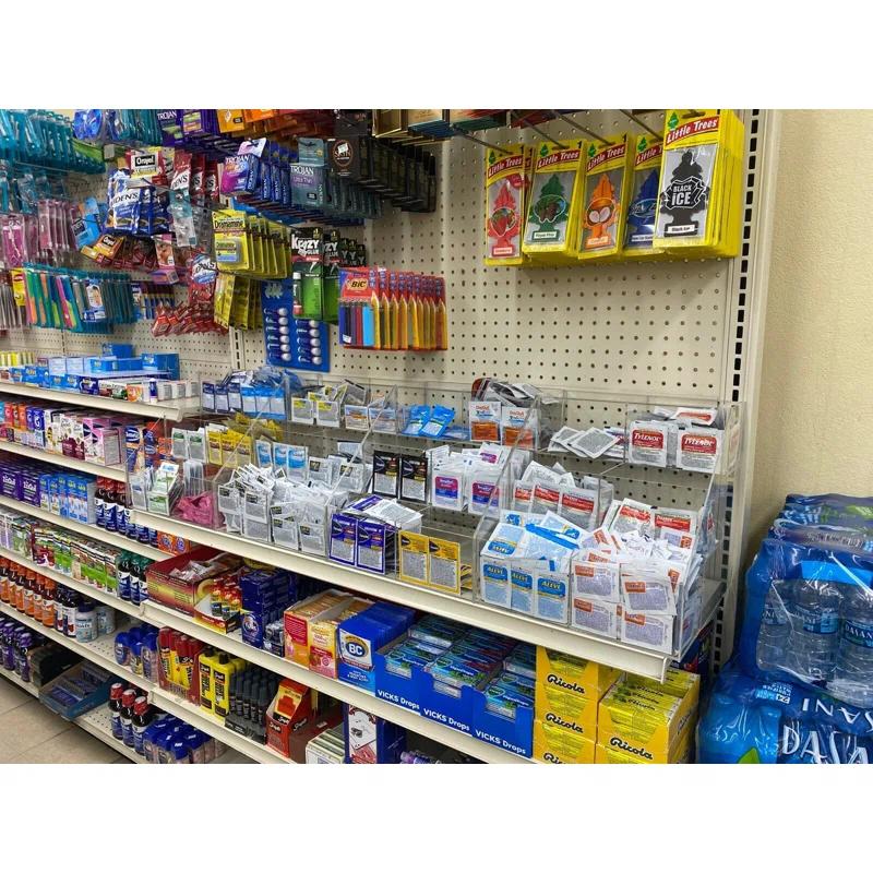 Clear Acrylic 3-Tier 6 Bin Display Rack