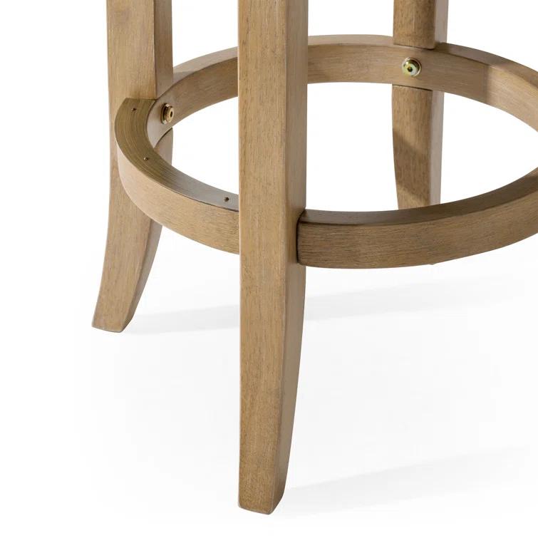 Maven Lane Maven Lane Eva Stool with Faux Leather Upholstery