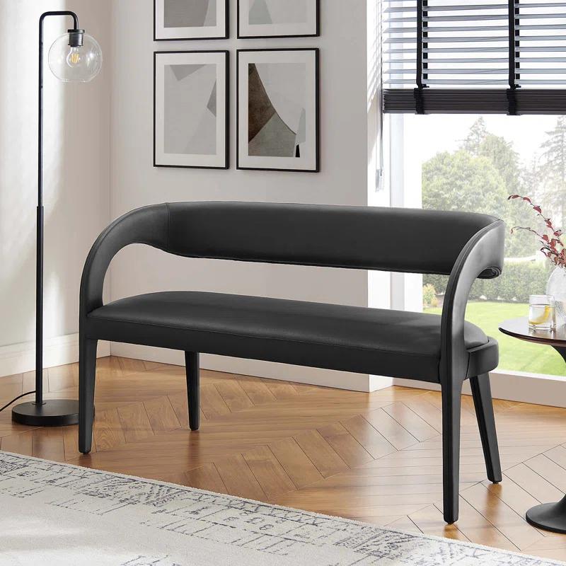 Modway Modway Pinnacle Vegan Leather Accent Bench