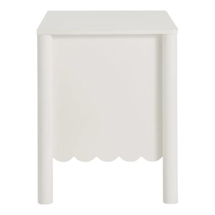 Modway Emmeline Scalloped 2-Drawer Nightstand