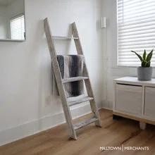Milltown Merchants 54'' Solid Wood Blanket Ladder