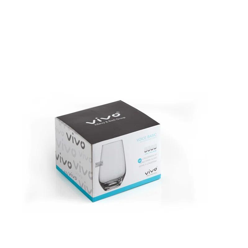 vivo by Villeroy & Boch Group Vivo by Villeroy & Boch Group Voice Set/4 Stemless Lead Free Crystal 13.5 oz All Purpose Glasses (Set of 4)