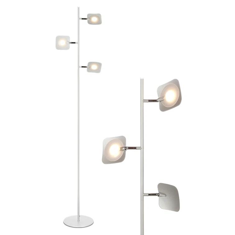 Brightech Tree Modern Dimmable (Includes LED Light Bulb) Tree Floor Lamp Matte White