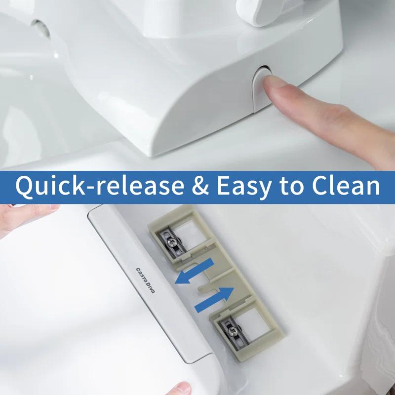 Casta Diva CD-Y020 Bidet Toilet Combo, Heated Seat, Warm Dryer, 1.0/1.6 GPF Power Dual Flush and MAP 1000g